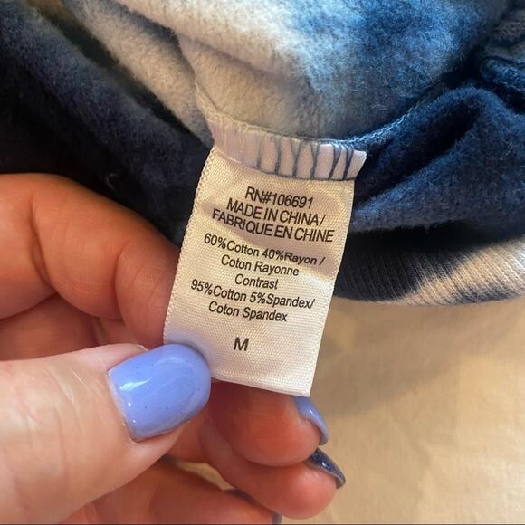 Young Fabulous & Broke NWT Piper Dip Dye Tie Dye Pullover Hoodie sz M - Picture 6 of 11